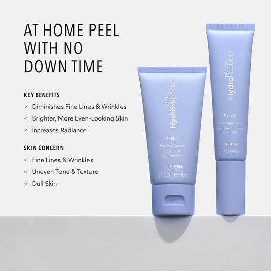 HydroPeptide Polish & Plump Face Peel and PolyPeptide Collagel+ Eye Masks Bundle (1 Set and 8 Treatments)