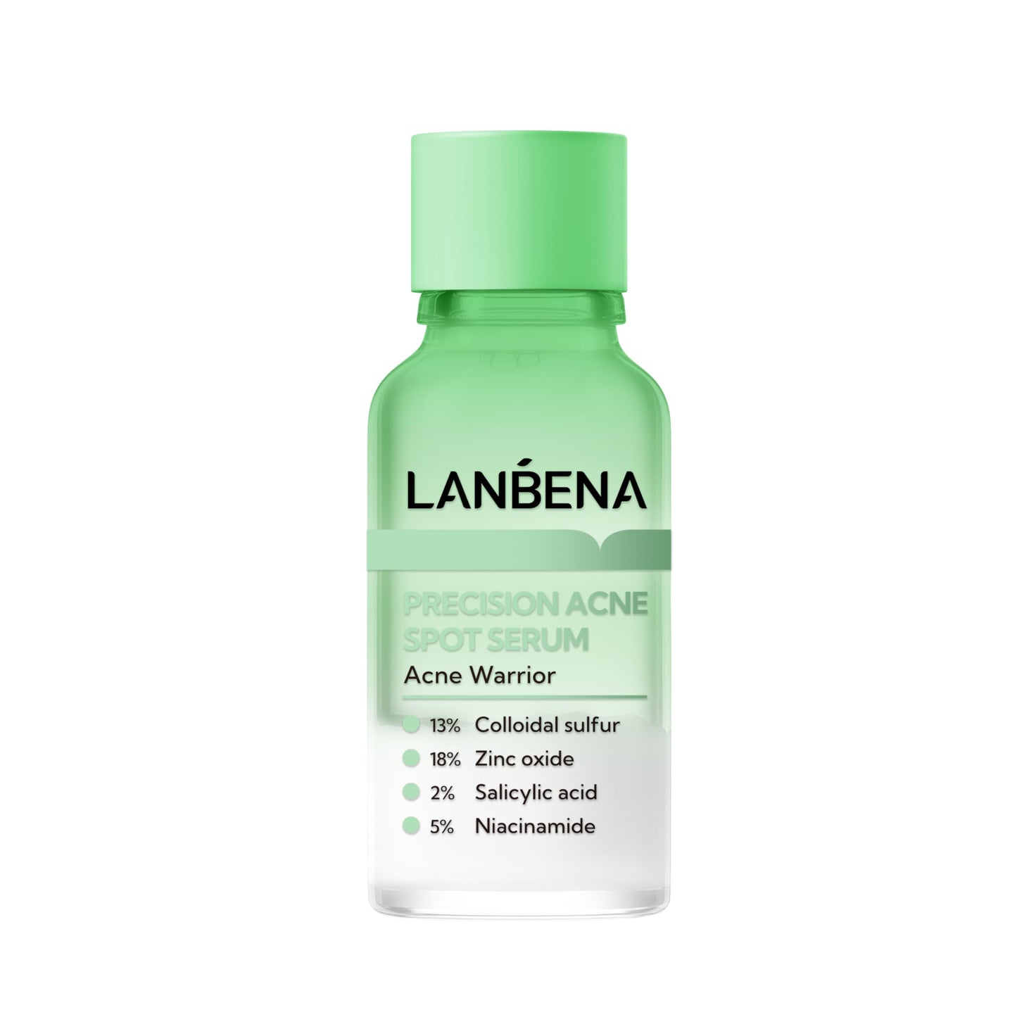 LANBENA 2% Salicylic Acid Spot Serum, 8H Rapid Acne Treatment for Acne-Prone Sensitive Skin, Fast-Acting Dry Out Pimples, Fade Acne Marks, Redness Relief, Overnight & Period Breakouts, 0.42 Fl Oz