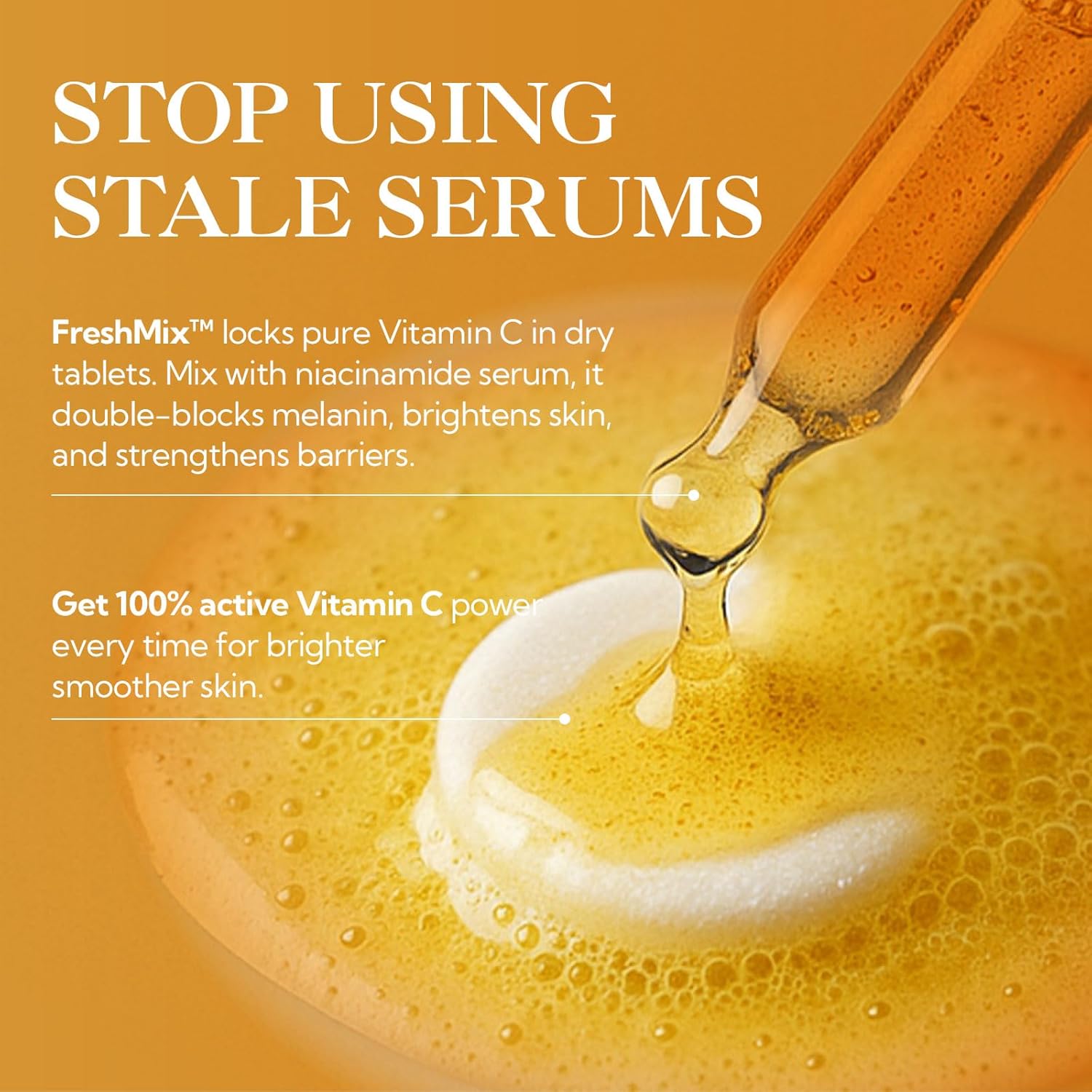 LANBENA Revolutionary Vitamin C Serum for Face, Illuminating Fcae Serum With Niacinamide, Brightening Anti-Aging Essence for Sensitive Skin, Non-Greasy, Reduces Dark Spots & Wrinkles (1.05 Oz)