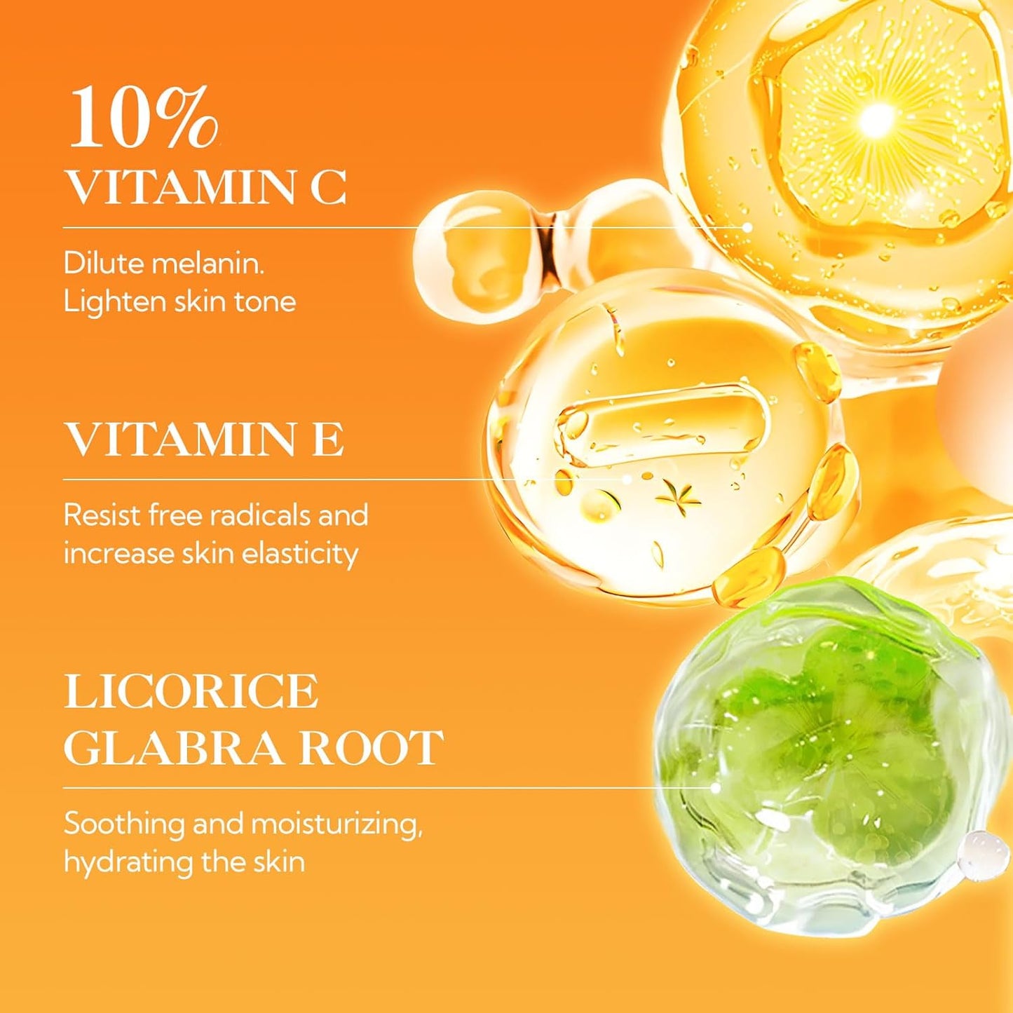 LANBENA Revolutionary Vitamin C Serum for Face, Illuminating Fcae Serum With Niacinamide, Brightening Anti-Aging Essence for Sensitive Skin, Non-Greasy, Reduces Dark Spots & Wrinkles (1.05 Oz)