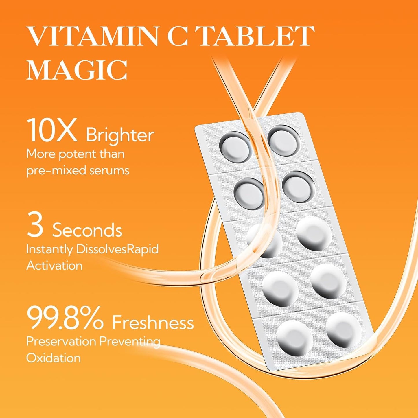 LANBENA Revolutionary Vitamin C Serum for Face, Illuminating Fcae Serum With Niacinamide, Brightening Anti-Aging Essence for Sensitive Skin, Non-Greasy, Reduces Dark Spots & Wrinkles (1.05 Oz)